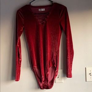 Velvet bodysuit